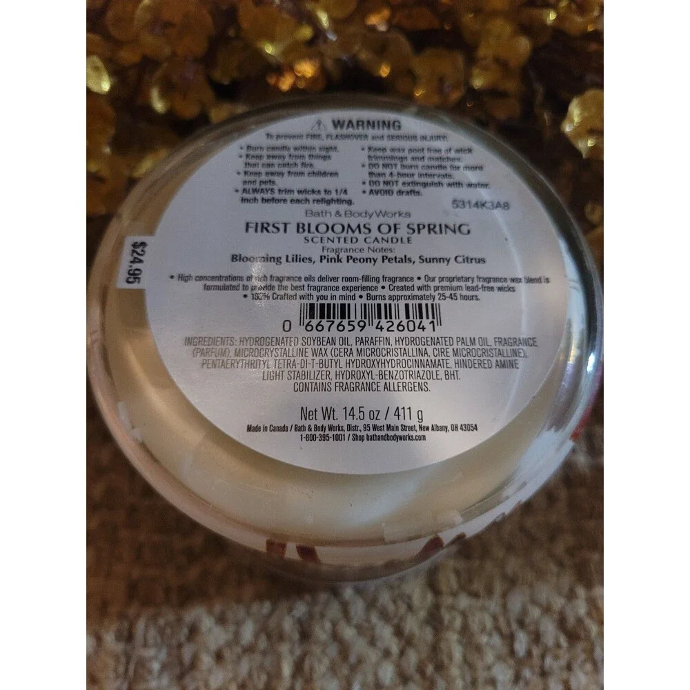 First Blooms of Spring - Bath and Body Works 3-wick Candle